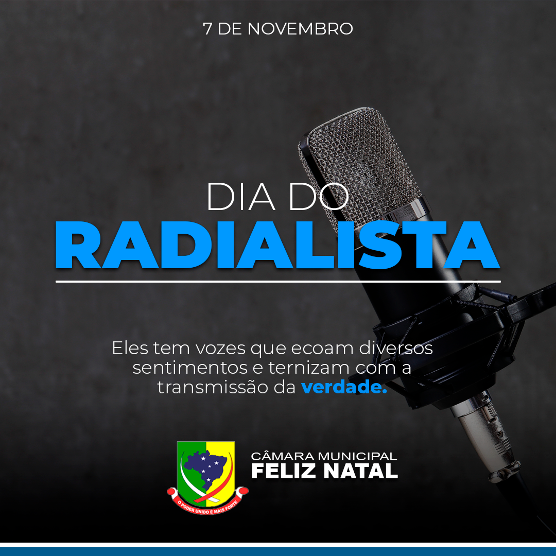 7 de Novembro dia do Radialista