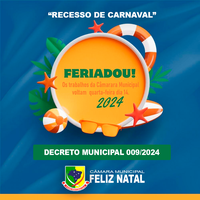 Atendendo Decreto Municipal Câmara de Feliz Natal volta atendimento no dia 14 