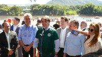 Bolsonaro visita Mato Grosso e lança com Mauro e Caiado programa ambiental