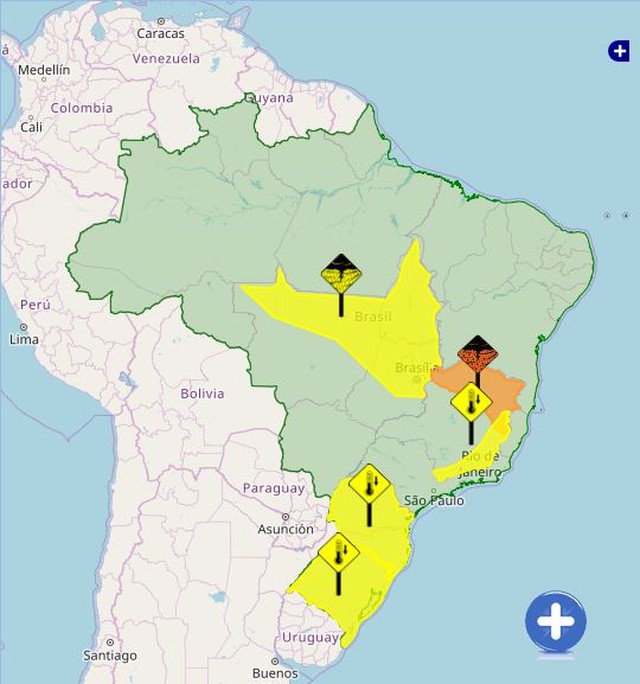 Inmet dispara alerta de chuva intensa para o DF nesta 4ª: 'perigo potencial'